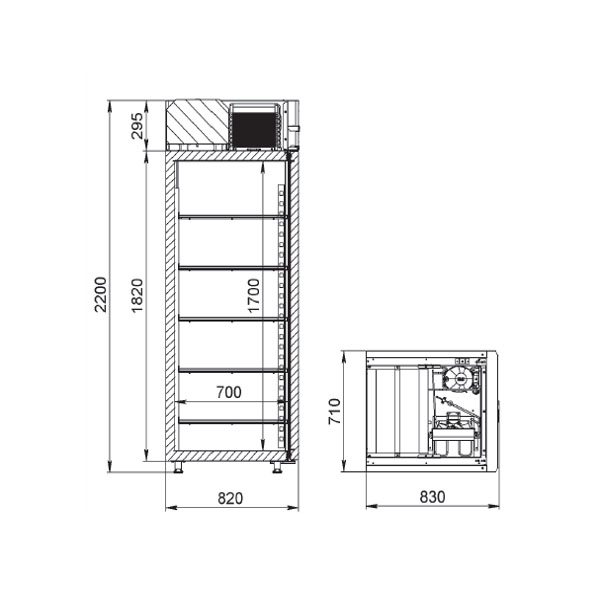 Шкаф морозильный ARKTO F0.7 SDc без канапе