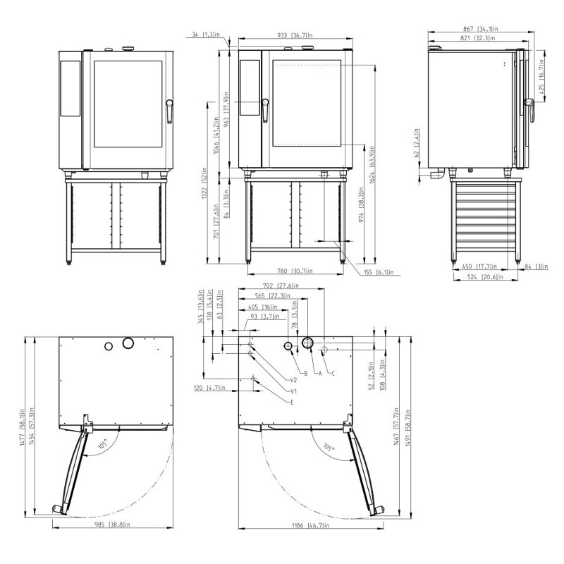 картинка Пароконвектомат Retigo O1011IC VISION II