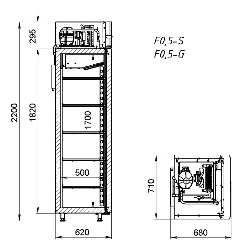 Шкаф морозильный ARKTO F 0.5-S