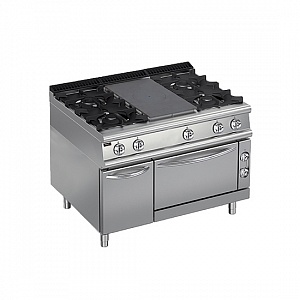 картинка Плита со сплошной поверхностью газовая 700 серии Apach Chef Line LRSTG127R4FE