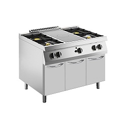 картинка Плита со сплошной поверхностью газовая 700 серии Apach Chef Line SLRSTG127R4CS